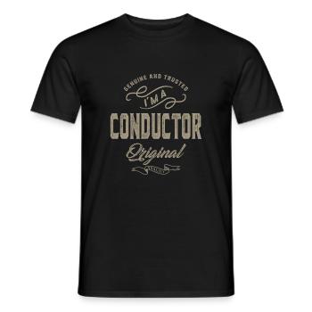 Ich bin Dirigent - Männer T-Shirt - Schwarz - Vorne - AI Model Male 178 light (178cm)