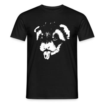 Süßes Freches Flinkes Haustier Zunge rausstrecken - Männer T-Shirt - Schwarz - Vorne - AI Model Male 178 light (178cm)