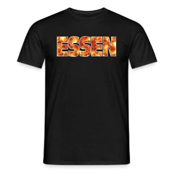Essen - Männer T-Shirt - Schwarz - Vorne - AI Model Male 178 light (178cm)