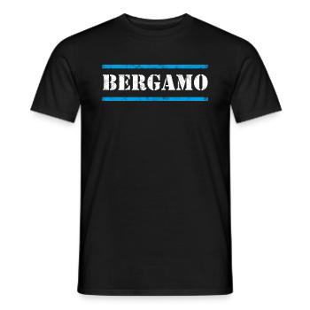 Bergamo - Männer T-Shirt - Schwarz - Vorne - AI Model Male 178 light (178cm)