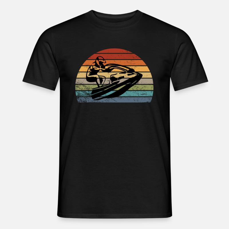jet ski - Männer T-Shirt - Schwarz