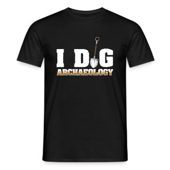 Collectionneur d'archéologie - T-shirt homme - noir - Devant - AI Model Male 178 light (178cm)
