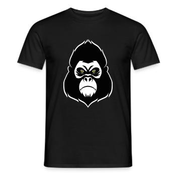 gorilla - Men's T-Shirt - black - Front - AI Model Male 178 light (178cm)