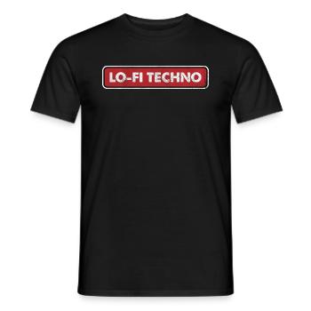 Lo Fi Techno - Männer T-Shirt - Schwarz - Vorne - AI Model Male 178 light (178cm)