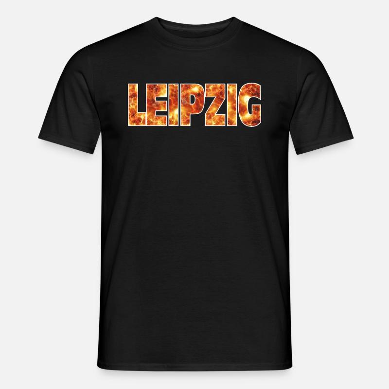 Leipzig - Männer T-Shirt - Schwarz