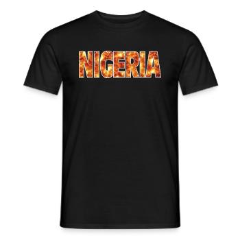 Nigeria - Männer T-Shirt - Schwarz - Vorne - AI Model Male 178 light (178cm)
