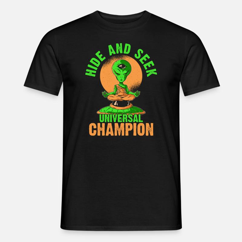 Hide and search Champ Funny - Men's T-Shirt - black