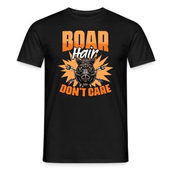 Funny Grunt Hunting Humor for Grunting Pigs - Men's T-Shirt - black - Front - AI Model Male 178 light (178cm)