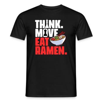 Funny board game Grandmaster for a - Men's T-Shirt - black - Front - AI Model Male 178 light (178cm)