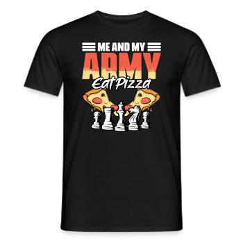 Funny board game sports humor for a - Men's T-Shirt - black - Front - AI Model Male 178 light (178cm)