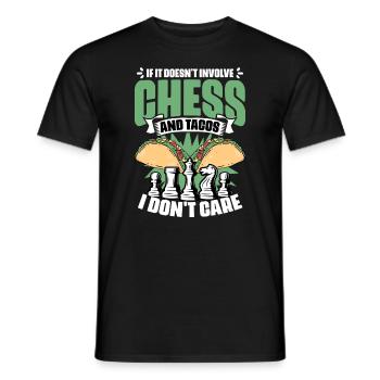Funny board game humor for a - Men's T-Shirt - black - Front - AI Model Male 178 light (178cm)