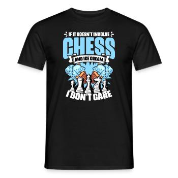 Fun board game humor for a - Men's T-Shirt - black - Front - AI Model Male 178 light (178cm)