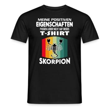 Geburtstag Sternzeichen Retro Skorpion - Männer T-Shirt - Schwarz - Vorne - AI Model Male 178 light (178cm)