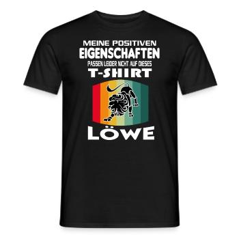 Geburtstag Sternzeichen Retro Löwe - Männer T-Shirt - Schwarz - Vorne - AI Model Male 178 light (178cm)