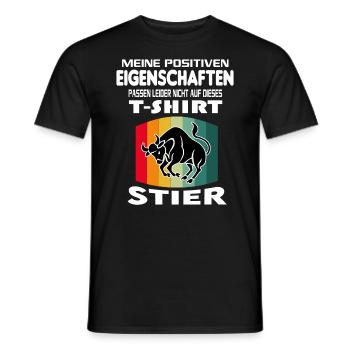 Geburtstag Sternzeichen Retro Stier - Männer T-Shirt - Schwarz - Vorne - AI Model Male 178 light (178cm)