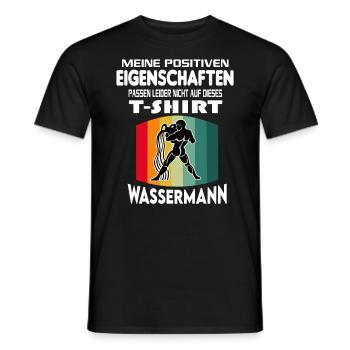 Geburtstag Sternzeichen Retro Wassermann - Männer T-Shirt - Schwarz - Vorne - AI Model Male 178 light (178cm)