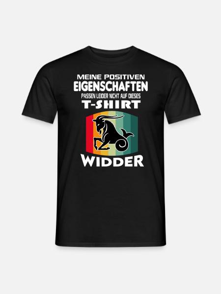 Geburtstag Sternzeichen Retro Widder - Männer T-Shirt - Schwarz
