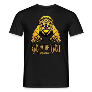 Geburtstag 1973 50 Löwe Lion King of Jungle - Männer T-Shirt - Schwarz - Vorne - AI Model Male 178 light (178cm)