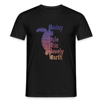 Turtle - Männer T-Shirt - Schwarz - Vorne - AI Model Male 178 light (178cm)