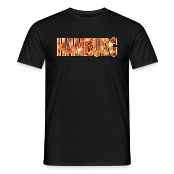 Hambourg - T-shirt homme - noir - Devant - AI Model Male 178 light (178cm)