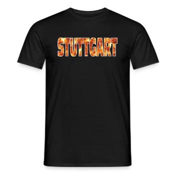 Stuttgart - Men's T-Shirt - black - Front - AI Model Male 178 light (178cm)