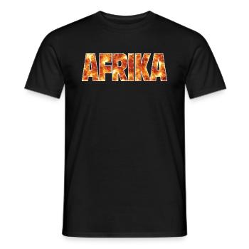 Africa - Men's T-Shirt - black - Front - AI Model Male 178 light (178cm)