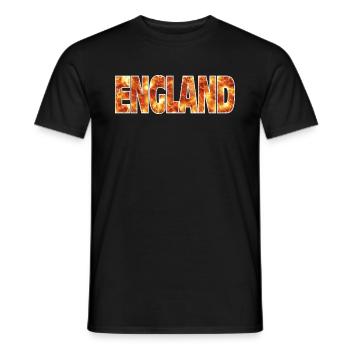 England - Men's T-Shirt - black - Front - AI Model Male 178 light (178cm)