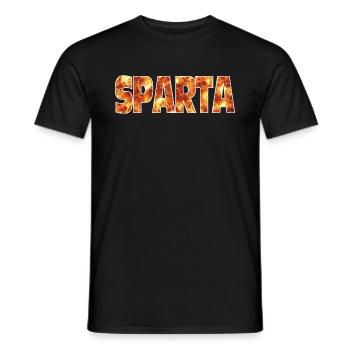 Sparta - Men's T-Shirt - black - Front - AI Model Male 178 light (178cm)