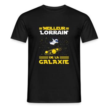 Cadeau Humour Homme Lorrain Noel Anniversaire - T-shirt homme - noir - Devant - AI Model Male 178 light (178cm)
