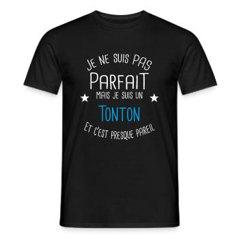 Tonton - T-shirt homme - noir - Devant - AI Model Male 178 light (178cm)