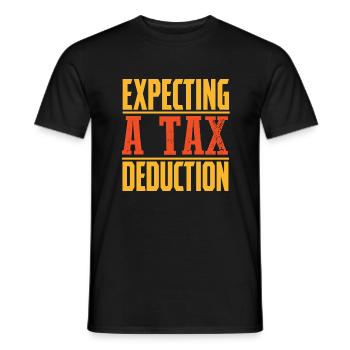 J'attends une baisse d'impôt! - T-shirt homme - noir - Devant - AI Model Male 178 light (178cm)