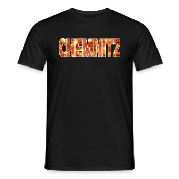 Chemnitz - T-shirt homme - noir - Devant - AI Model Male 178 light (178cm)