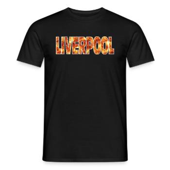 Liverpool - Men's T-Shirt - black - Front - AI Model Male 178 light (178cm)