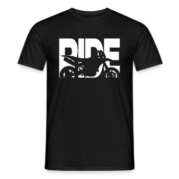 Supermoto Ride Motorbike Riding - Men's T-Shirt - black - Front - AI Model Male 178 light (178cm)