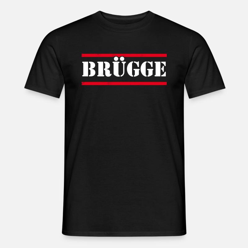 Brügge - Männer T-Shirt - Schwarz
