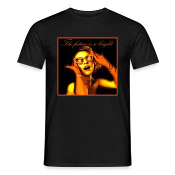 Die Zukunft ist so strahlend - Männer T-Shirt - Schwarz - Vorne - AI Model Male 178 light (178cm)