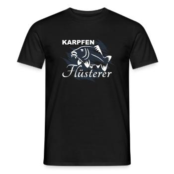 Karpfen Flüsterer - Männer T-Shirt - Schwarz - Vorne - AI Model Male 178 light (178cm)