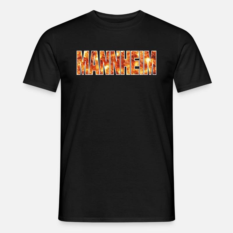 Mannheim - Männer T-Shirt - Schwarz