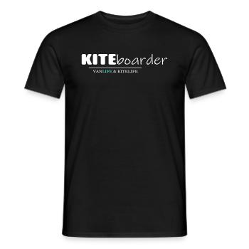 kiteboarder - T-shirt homme - noir - Devant - AI Model Male 178 light (178cm)