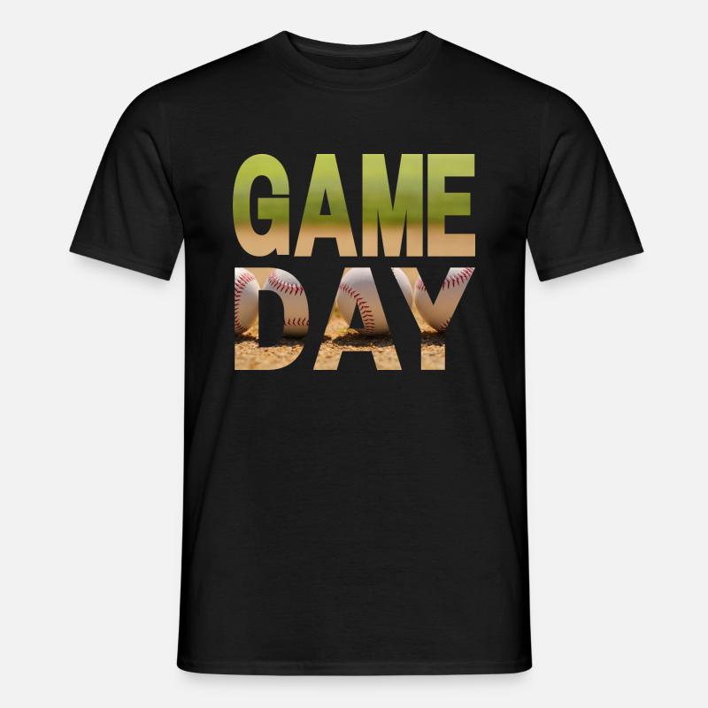 Game Day Baseball - Männer T-Shirt - Schwarz
