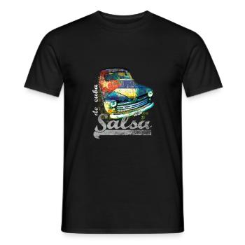 salsa - Men's T-Shirt - black - Front - AI Model Male 178 light (178cm)
