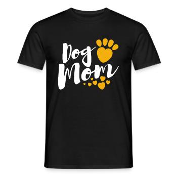 Dog Mom Hunde Motiv - für Hunde Mamas - Männer T-Shirt - Schwarz - Vorne - AI Model Male 178 light (178cm)