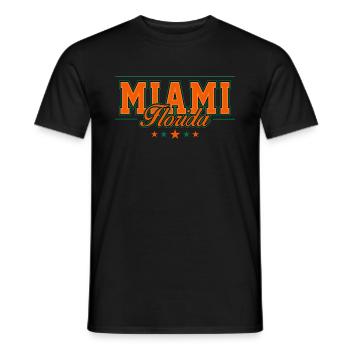 Miami - T-shirt homme - noir - Devant - AI Model Male 178 light (178cm)