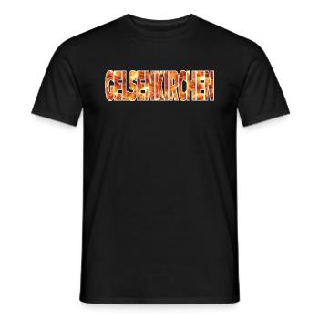 Gelsenkirchen - Männer T-Shirt - Schwarz - Vorne - AI Model Male 178 light (178cm)