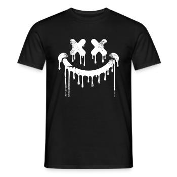 Graffiti Smile Urban Street Style Smilie Art - Männer T-Shirt - Schwarz - Vorne - AI Model Male 178 light (178cm)