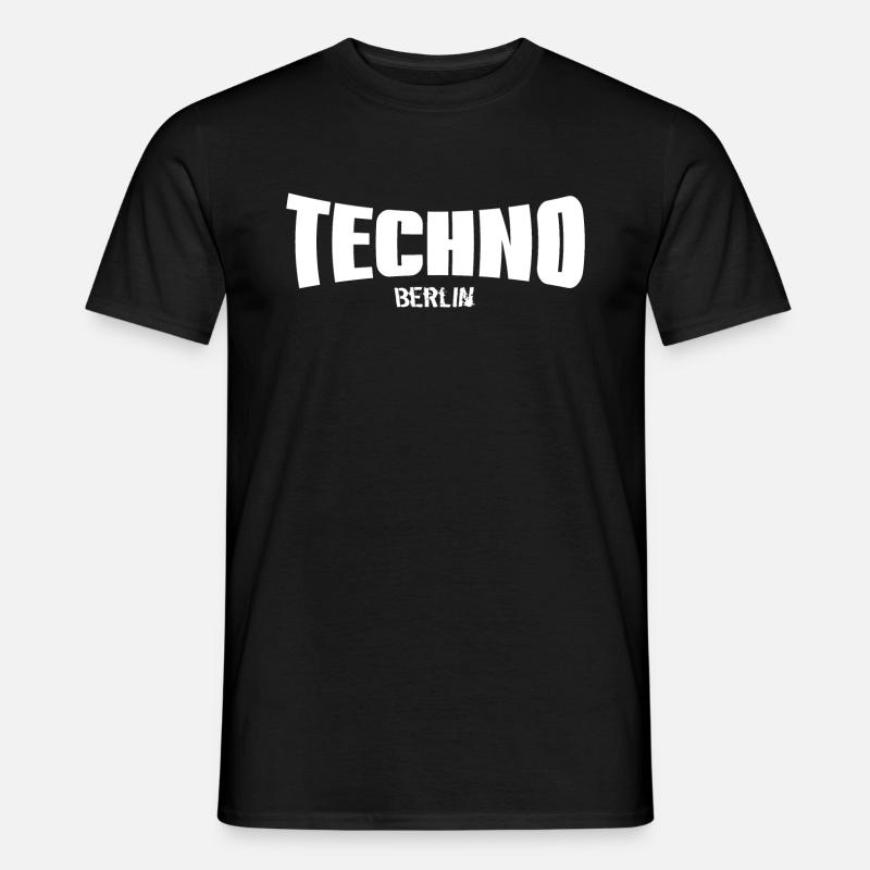 Techno Berlin - Männer T-Shirt - Schwarz