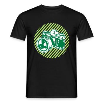 camera2 - T-shirt homme - noir - Devant - AI Model Male 178 light (178cm)
