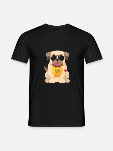Pug Life - Pug - Men's T-Shirt - black