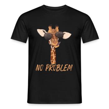 Giraffe Giraffen Giraffe Liebhaber lustige Geschen - Männer T-Shirt - Schwarz - Vorne - AI Model Male 178 light (178cm)