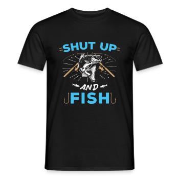 Angler Fischen Angeln Fisch Lustiges Geschenk - Männer T-Shirt - Schwarz - Vorne - AI Model Male 178 light (178cm)